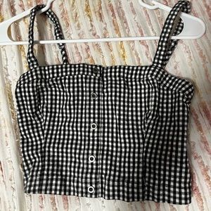 Hollister Gingham Print top